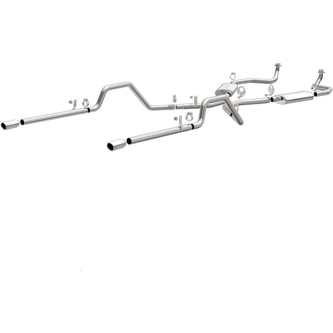 16724 – MAGNAFLOW Exhaust System Kit, Stainless Steel With Muffler 2-1/2 Inch Pipe Diameter Dual Exhaust With Dual Ex...